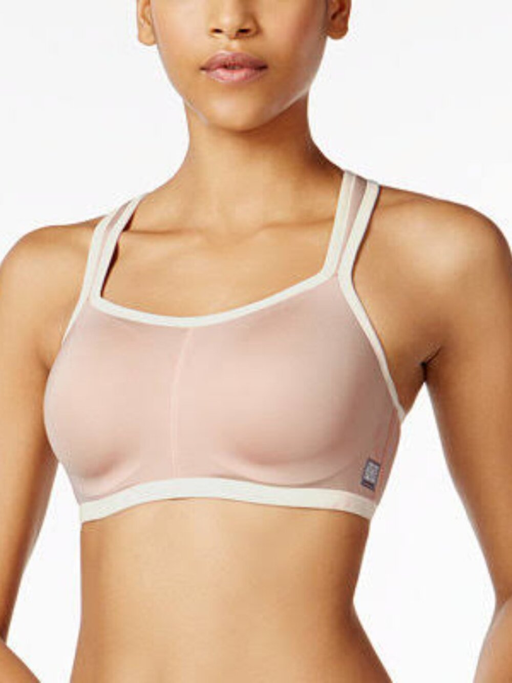 Natori Yogi Women's Bra Convertible Sports 34DDD Light Mocha Ivory 34F NWT
